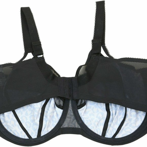 Goddess Kayla size 34J Underwired Full Cup Side Support Bra Dark Leopard - NWT - Picture 4 of 5